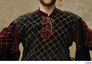  Photos Medieval Counselor in cloth uniform 1 Gambeson Medieval Clothing Royal counselor upper body 0002.jpg